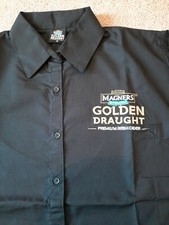 MAGNERS EXTRA COLD GOLDEN DRAUGHT CIDER LADIES COLLARED SHIRT *NEW* - MEDIUM 