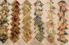 Mixed Cotton Vintage Unused Fabric Joblot Floral Bundle Quilting 48 X 12.5cm Sq