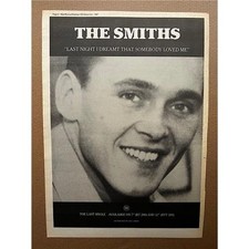 SMITHS LAST NIGHT I DREAMT THAT SOMEBODY LOVED ME POSTER SIZED original music pr