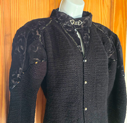 Vintage 90s chenille beaded - 80/90s,