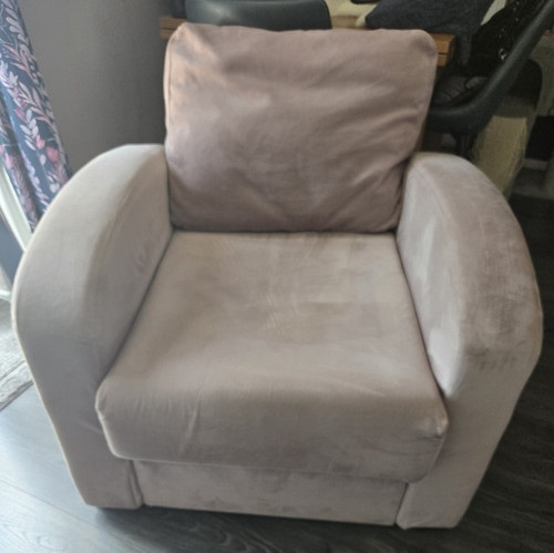 Blush pink armchair - ,
