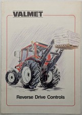Original Valmet Reverse Drive Tractor Controls Brochure, c 1980's, Logging