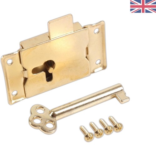 Stylish key lock - lock, brass)