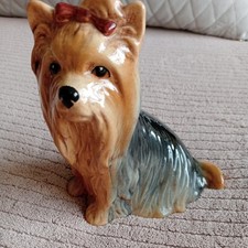 Vintage 1970s SYLVAC Ceramic Miniature Yorkshire Terrier  VGC original label.