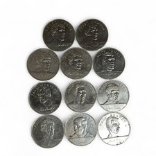 England World Cup Squad Mexico 1970 Esso Collection 11 x Commemorative Coins 