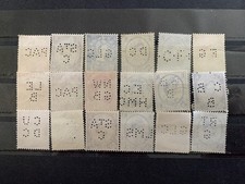 *UNUSUAL* GB KGVI PERFINS Nice😊 18pcs Stock photo. 