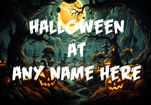 Halloween personalied printed - halloween,