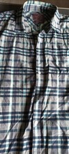 mens shirt atlantic bay luxury shirting xl regular fit blue check short sleeved