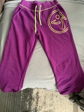 Ladies Purple Long Legged Zumba Trousers Size Large