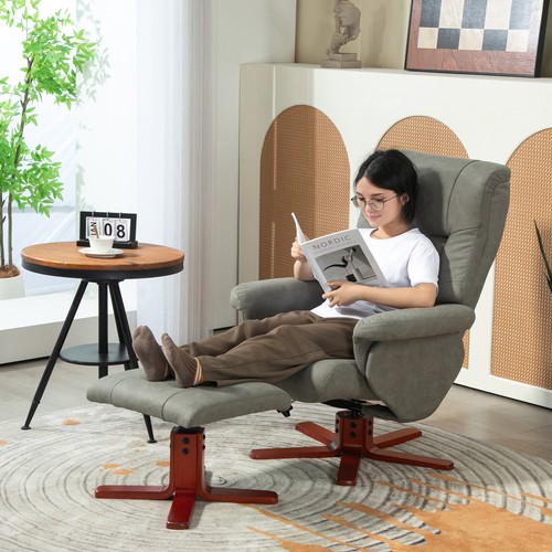 Recliner chair with footstool - chair,