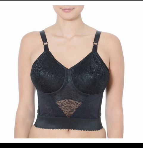 Rago black lacette longline - black,