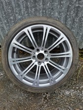 BMW E92 E93 M3 Alloy Wheel Rear 19" Grey Diamond Cut 265/35zr19 Continental Tyre
