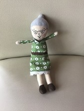 Vintage Rare Big Bad Wolf  Granny Soft Toy Doll made by Lufsig 8”