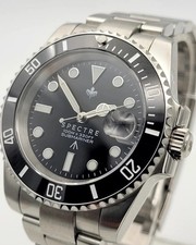 James Bond 007 SPECTRE Black Divers  Watch Seiko TMI NH35 Japanese Auto 10atm WR