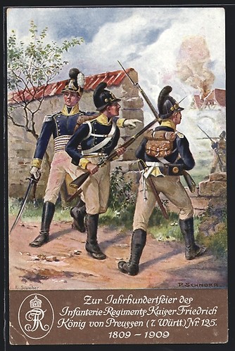 Postcard inf rgt kaiser - postcard, inf.-rgt.