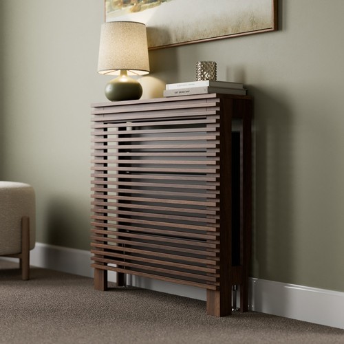 Radiator cover walnut modern - cover,