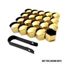 Gold Wheel Nut Bolt Covers for