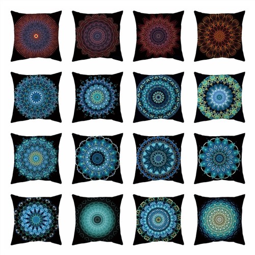 Blue boho mandala - boho, moroccan