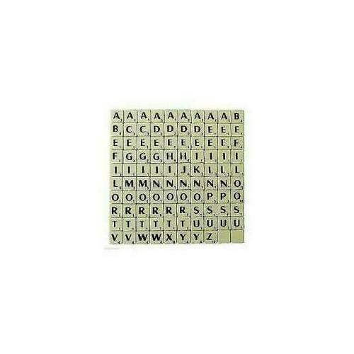 Tiles ivory black letters full - ivory/black,