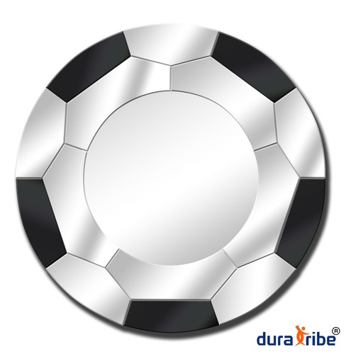 Soccer wall mirror designer - wall,