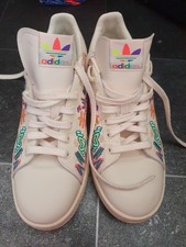  Mens Adidas Stan Smith Kris Andew Love Unites Pride Trainers UK Size 9.5