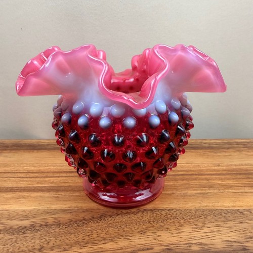 Fenton cranberry opalescent - cranberry,