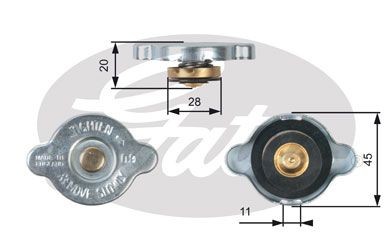 Gates radiator cap - gates, for