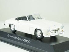 Maxichamps 1/43 Mercedes-Benz 190SL W121 1955 White Diecast Model 940033132