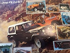 The Jeep CJ5 CJ7 Series Car Sales Info Brochure Sheet Frameable