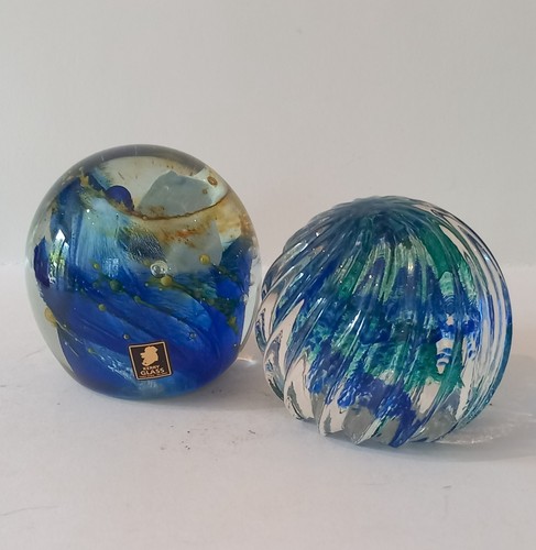 Vintage glass paperweights - glass,