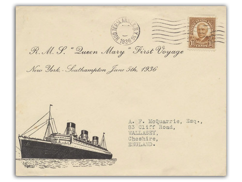 1936 queen mary maiden voyage - queen,