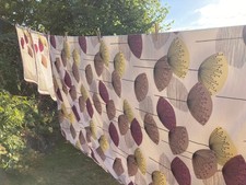 Sanderson Dandelion Clocks Blackcurrant colourway Kingsize Duvet & 2 Pillowcases