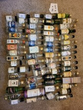 64 x Miniature Whiskey / whisky Bottles job lot  -  All Empty Some Rare