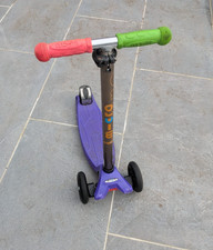 Maxi Micro Scooter Purple - Green and Pink handles