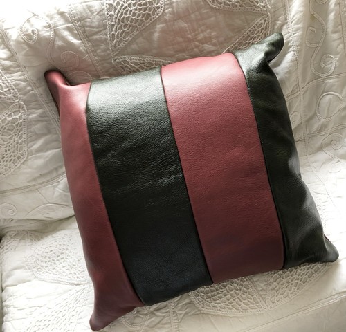 Leather cushions scatter - leather,