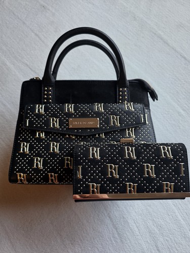 River island black monogrammed - black,