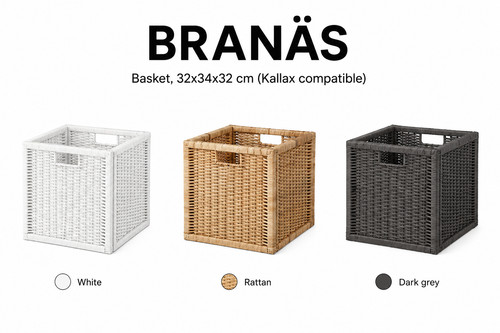 Ikea branäs basket kallax - ikea,