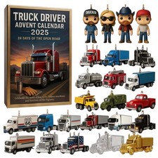 2025 Truck Driver Advent Calendar -24 Days of the Open Road with Assorted Truck 