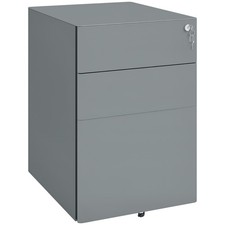 Vinsetto 3 Drawer Metal Filing