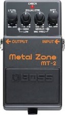 BOSS MT-2 –Metal Zone Effects Pedal for Guitar and Bass.Power Adapter NOT includ