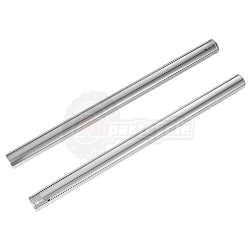Silver front fork tubes pair - silver,