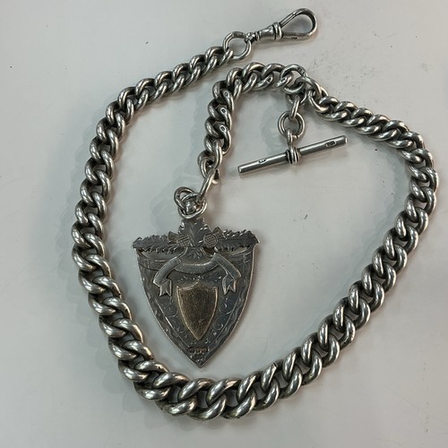 Heavy victorian silver albert - victorian,