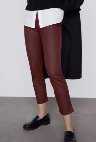 Nwt zara burgundy - burgundy, slim