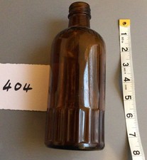 Large Vintage Brown Pharmacy Poison Bottle