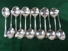 12 vintage Silver Plated Soup