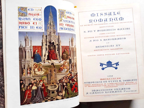 Rare missale romanum leather - missale,