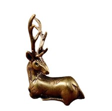 Deer Lifelike Solid Brass