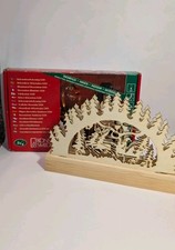 Konst Smide Wooden Christmas Santa Sleigh Silhouette Light 