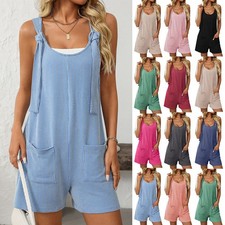 Ladie Summer Jumpsuits Baggy