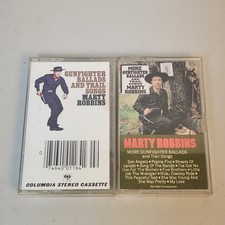 Marty Robbins Gunfighter Ballads and Trail Songs +More Gunfighter Cassette Tapes
